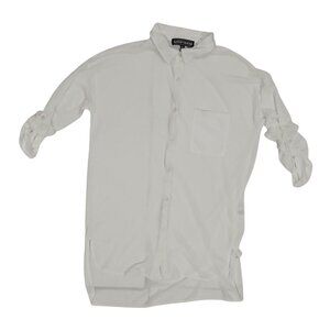 Almost Famous women's blouse white top shirt size L.